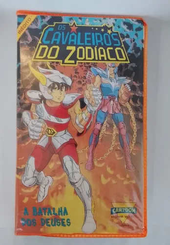 Fita VHS Os Cavaleiros do Zodíaco - A Batalha dos Deuses | Rara | Cartoon Home Video
