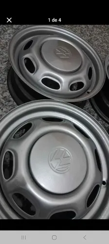 Jogo de rodas zeradas originais volks coquinho