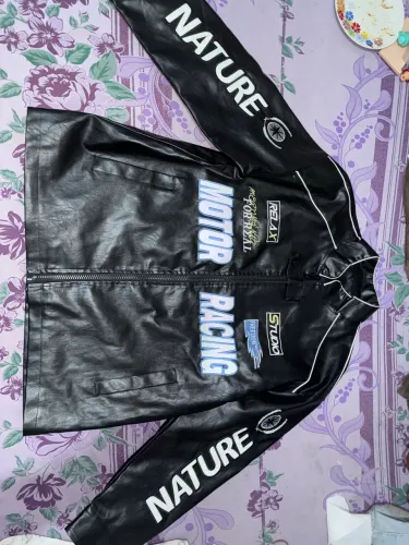 Jaqueta estilo motoqueiro, unissex