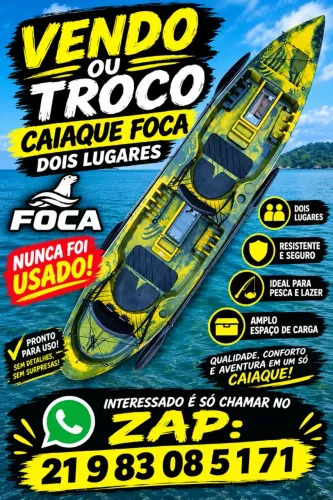 Caiaque duplo com 6 meses novo sem uso