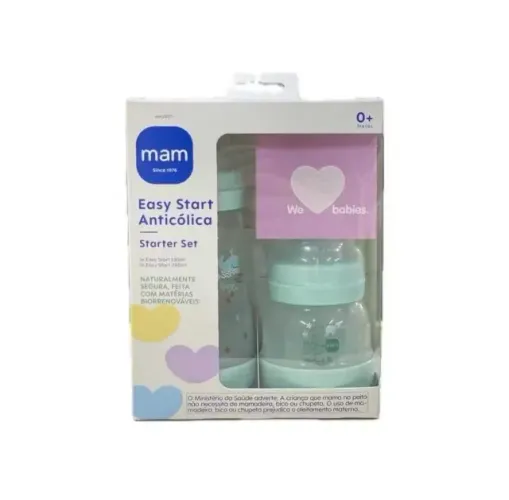 Kit 2 mamadeiras MAM easy start anticólica 130ml e 260ml NOVO