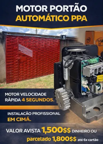 MOTOR PORTÃO AUTOMÁTICO INSTALADO