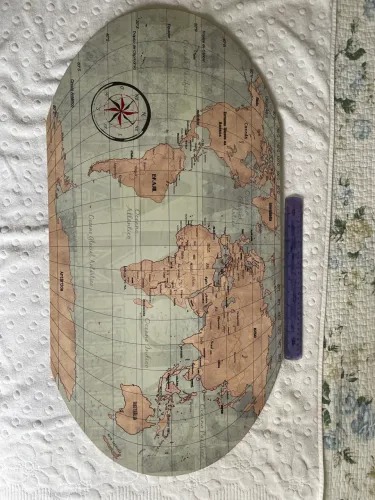 Mural mapa do mundo para imã
