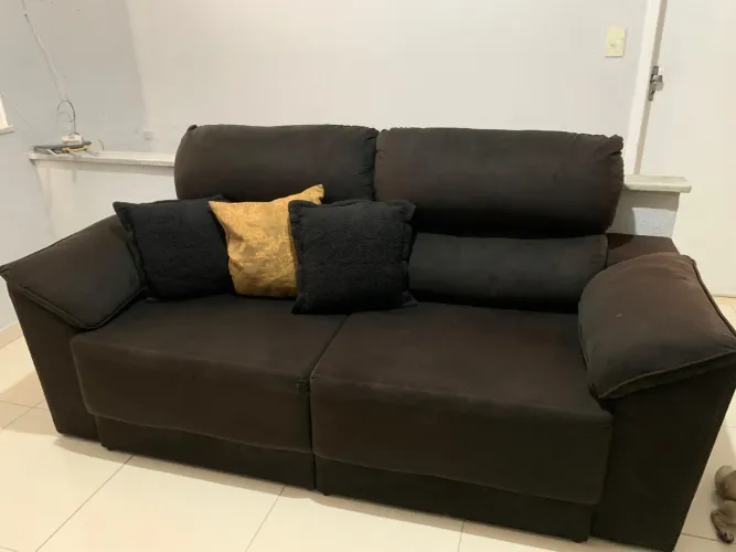 SOFÁ RECLINÁVEL PRETO