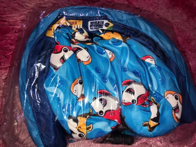 COLETE/FLUTUADOR INFANTIL DE BRAÇO + PEITO - TEMA PEIXINHO (NOVO)
