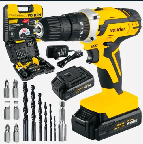 Furadeira parafusadeira impacto Vonder 20V