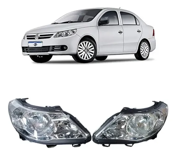 Par Farol Gol Saveiro Voyage G5 2009 A 2012 Duplo Cromado Ambos Lados