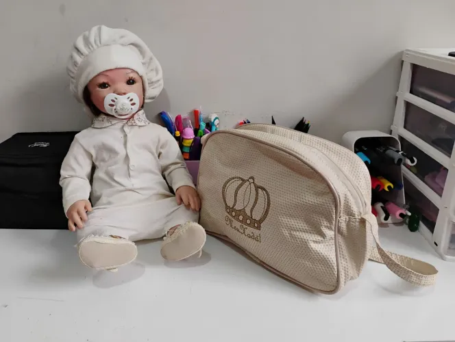 Boneca Bebê Reborn Kit Meu Xodó Usada