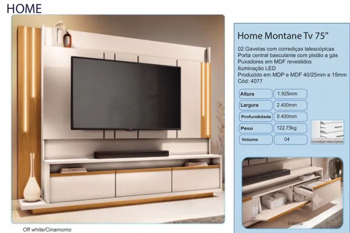 Home Montane TV 75? 2.40m
