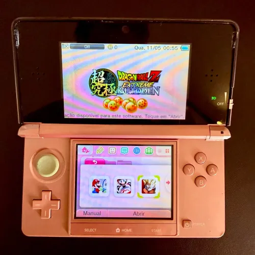 Nintendo 3DS Rosa Desbloqueado Apenas o Aparelho