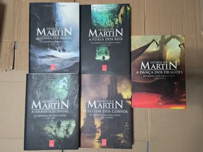 Coleção Guerra dos Tronos 5 Livros Primeira Edição Ler Descrição