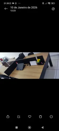 Mesa baia 4 lugares 2 gavetas 