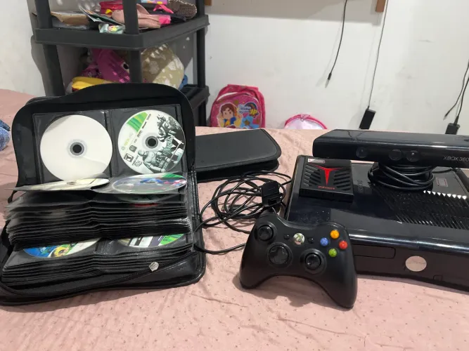 Xbox 360 Desbloqueado (RGH + LT 3.0) + Kinect + 120 Jogos