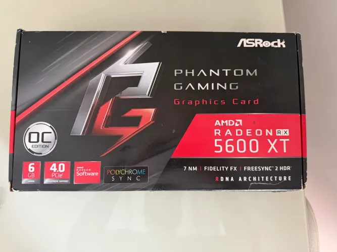Placa de Vídeo ASRock Phantom Gaming AMD Radeon RX 5600 XT OC 6GB GDDR6