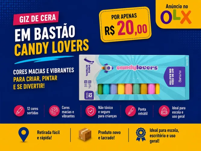 GIZ DE CERA EM BASTÃO