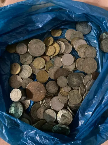 Coleção de moedas antigas