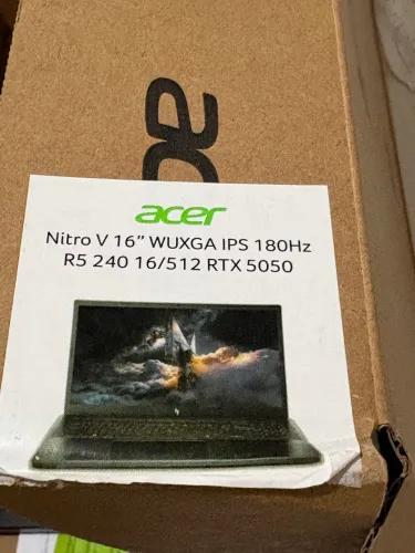 Acer nitro V16! RTX 5050 8GB! Ryzen 5 ! Na garantia ! Com caixa ! Aceito trocas !