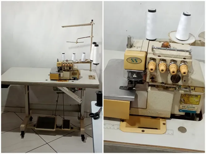Máquina industrial interlok