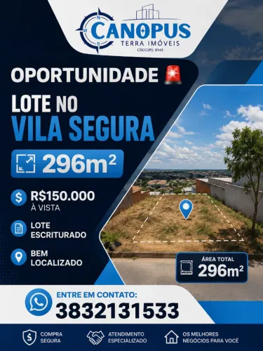 Vende-se lote no Vila Segura