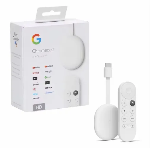 Google Chromecast com Google TV - Snow (GA03131) - LACRADO - Apenas R$349