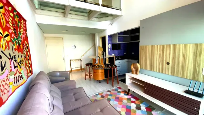 Flat duplex para locação em Moema | The Blue Loft | 1 suíte | Excelente localização
