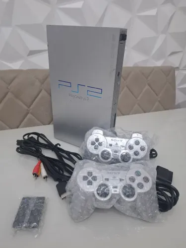 Ps2 fat prata japones todo original de fabrica