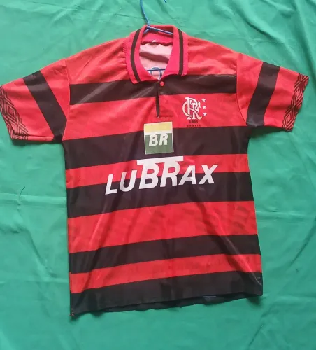 camisa flamengo torcedor de época anos 90 tam.P