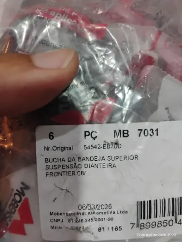 Bucha da bandeja dianteira Pajero e Frontieer também tem!