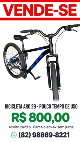 Bicicleta Aro 29 Alumínio