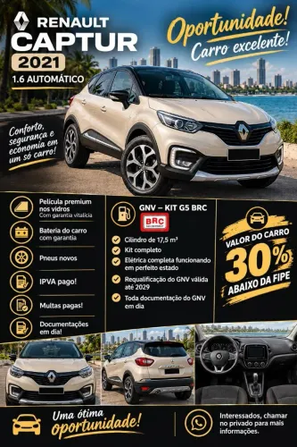 Renault Captur Life 1.6 16V Flex 5P Aut. 2021