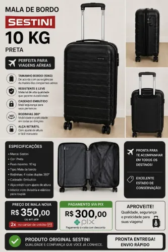 Mala de bordo nova