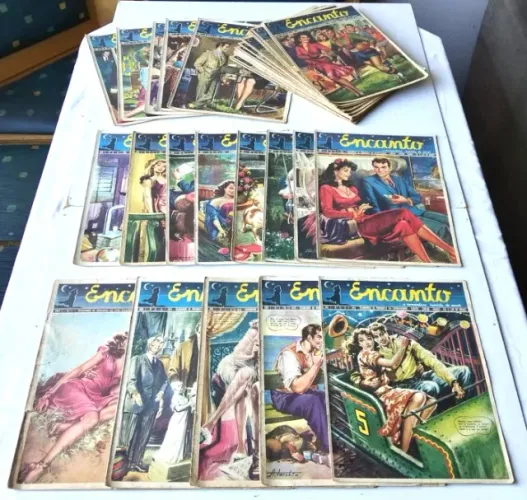 Vintage - Lote de 33 Revistas Antigas - Encanto (Anos 40 e 50) 