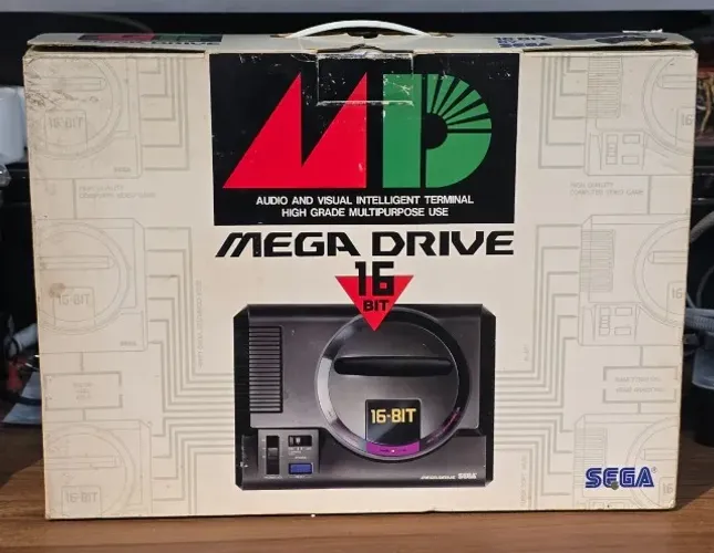 Console Mega Drive Completo Japonês