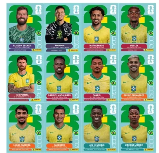 Figurinhas Copa Do Mundo 2026 Digital C/ Jogadores Convocado