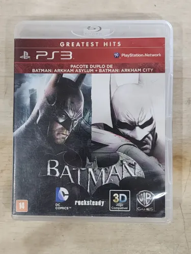 Batman Arkham pacote duplo Asylum e City para ps3