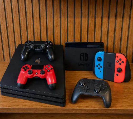 TROCO PS4 PRO E NINTENDO SWITCH POR PS5