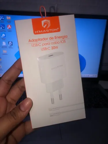 Carregador para iPhone Lightning fonte e cabo