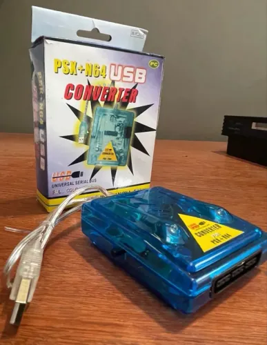 Adaptador USB para controle PlayStation 2 e Nintendo 64
