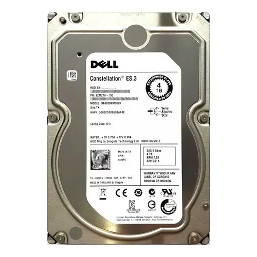 Hd dell 4tb 7.2k sas 6gb Pn 0drmyh