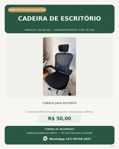 Cadeira escritório