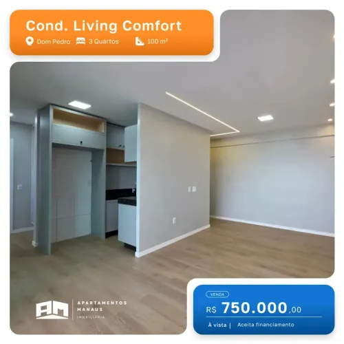 Condomínio Living Comfort - 3 Quartos(1 Suíte) - Dom Pedro