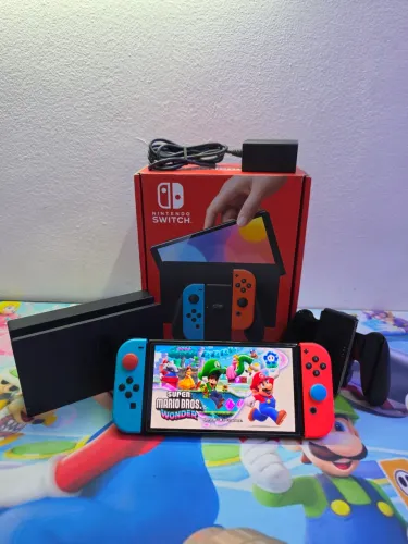 Switch OLED Tunado c/ 100 Jogos + GARANTIA. Somos Loja