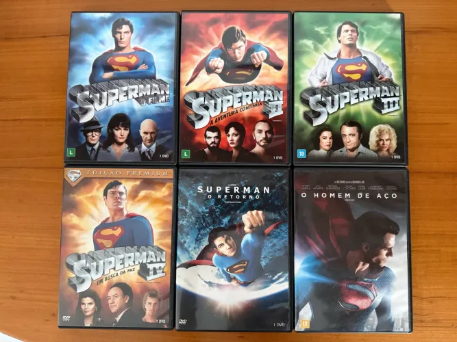 Coleção DVDs Superman original