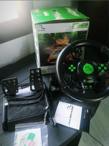 Volante Gamer com Pedal Racer