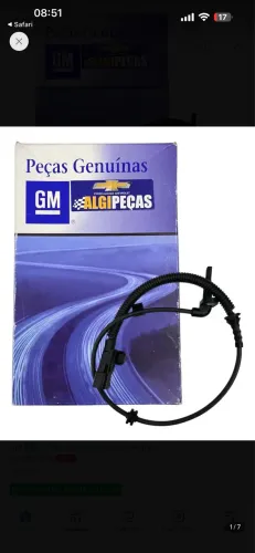 Par sensor abs traseiro prisma ônix gm