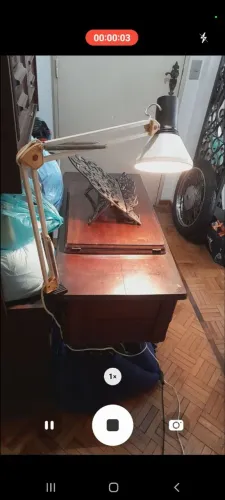Luminária vintage em ótimo estado