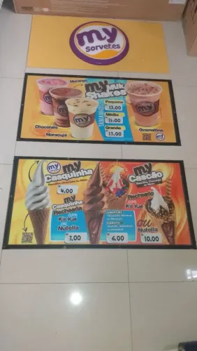 Banner de sorvetes painel 