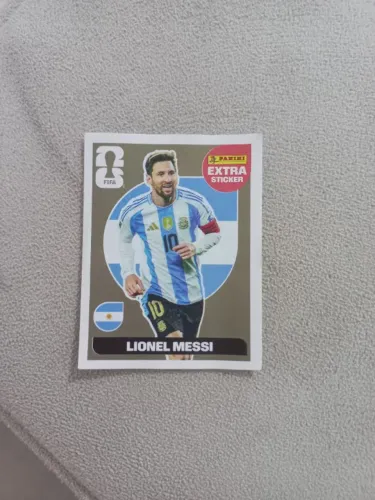 Figurinha Messi Legend Gold Dourada