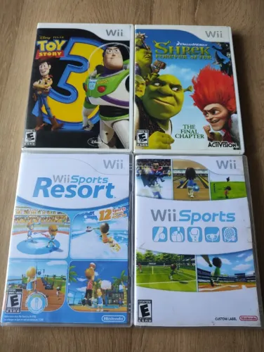 Lote 4 Jogos De Nintendo Wii