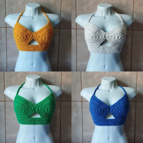Top Brasil crochê